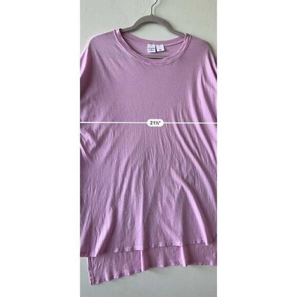 Melrose and Market Hi low T-Shirt Top SMALL Purple Split Side leggings wear - Picture 8 of 11